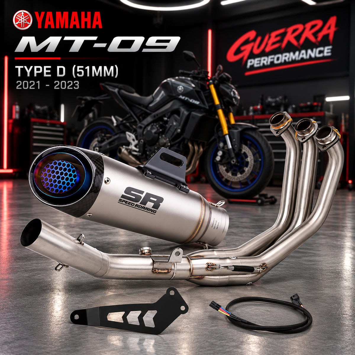YAMAHA MT-09 2021–2023 — PERFORMANCE EXHAUST SYSTEM
