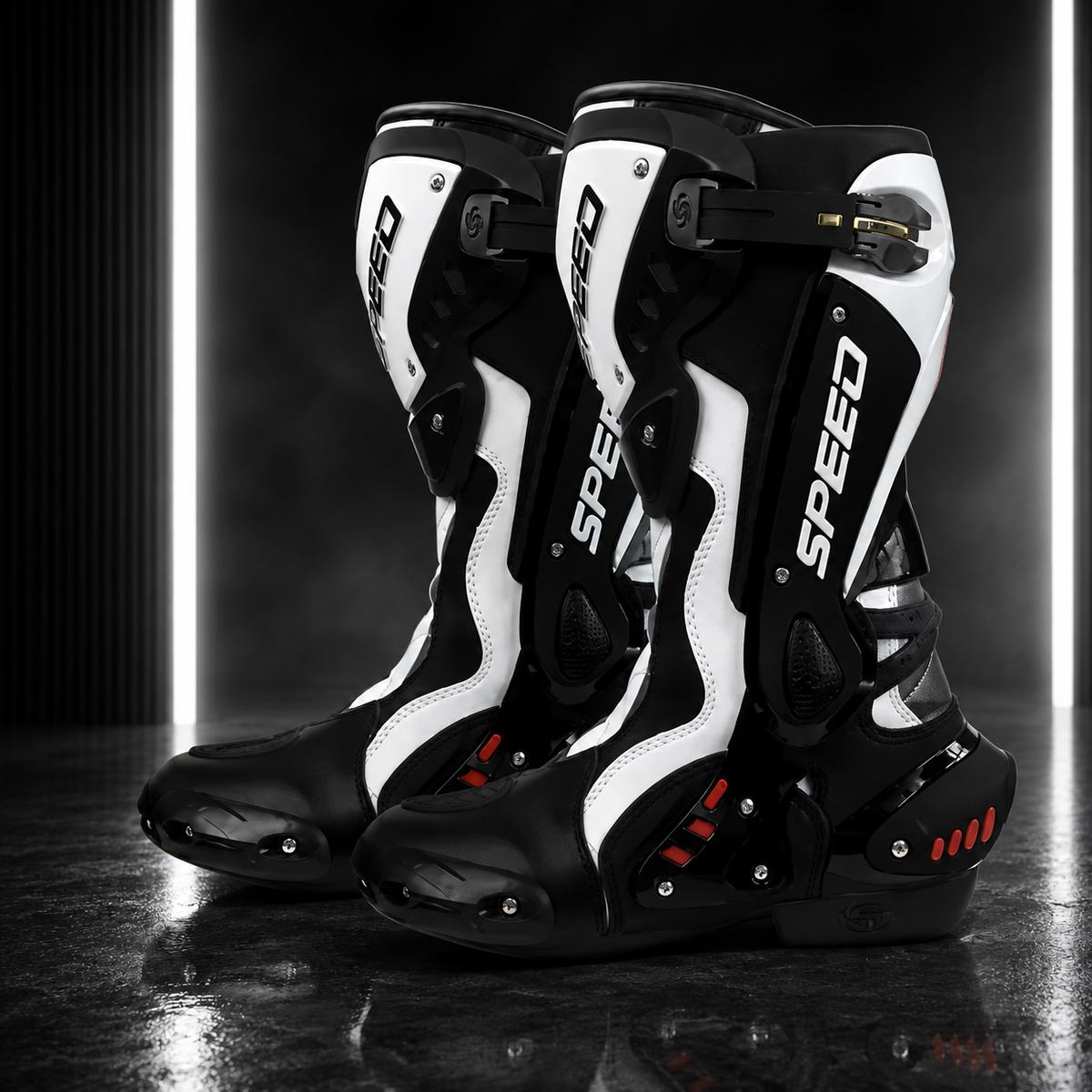 **Botas Racing para Motocicleta Impermeables Unisex | Protección para Calle, Pista y Off-Road**