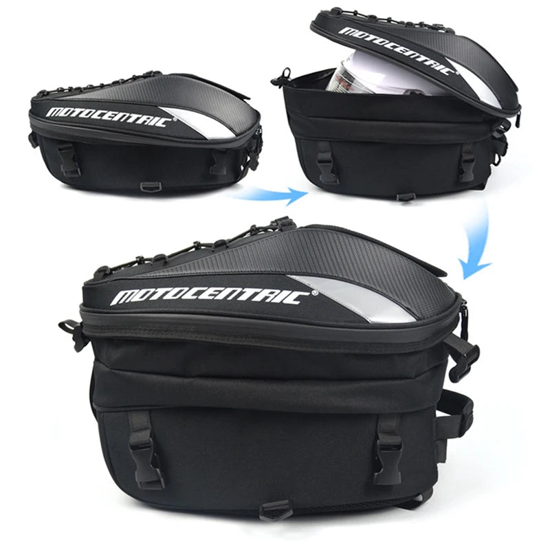 MOTOCENTRIC Mochila y Bolsa Trasera para Moto 37L