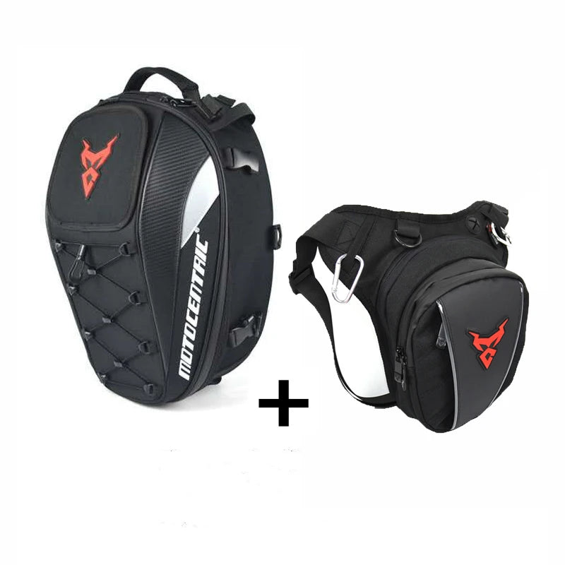 MOTOCENTRIC Mochila y Bolsa Trasera para Moto 37L