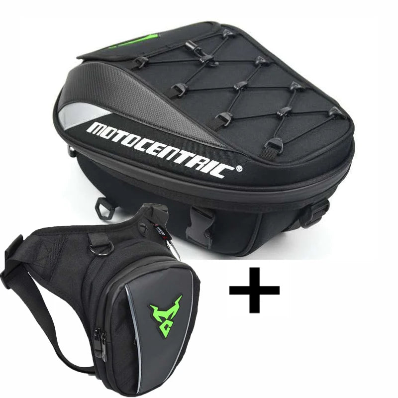 MOTOCENTRIC Mochila y Bolsa Trasera para Moto 37L
