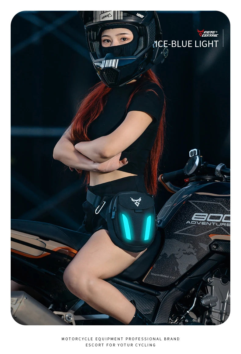 Bolsa Pierna LED Impermeable para Moto
