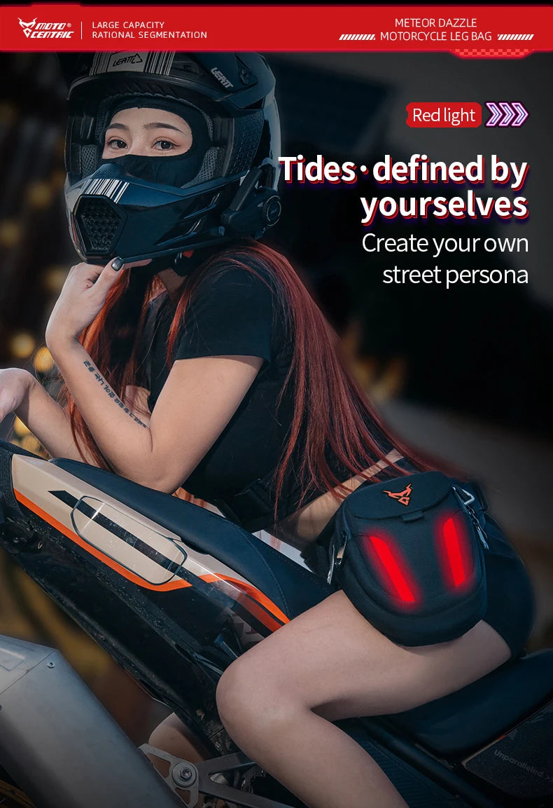 Bolsa Pierna LED Impermeable para Moto