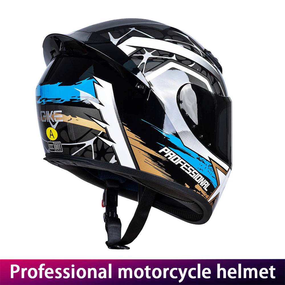 Casco Integral DOT para Moto – Unisex, Estilo Racing, Máxima Protección