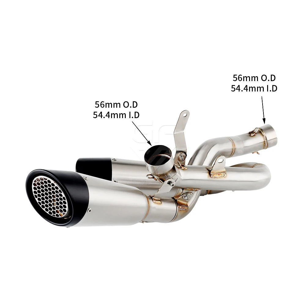 Escape Slip-On con Link Pipe para Ducati Panigale V4 / V4S (2018–2023) y Streetfighter V4 (2020–2022)