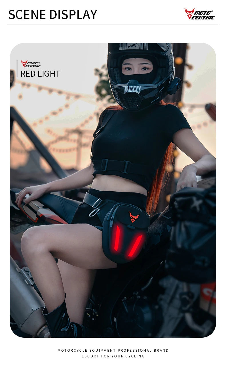 Bolsa Pierna LED Impermeable para Moto