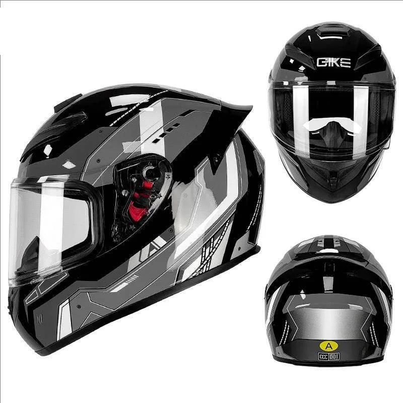 Casco Integral DOT para Moto – Unisex, Estilo Racing, Máxima Protección