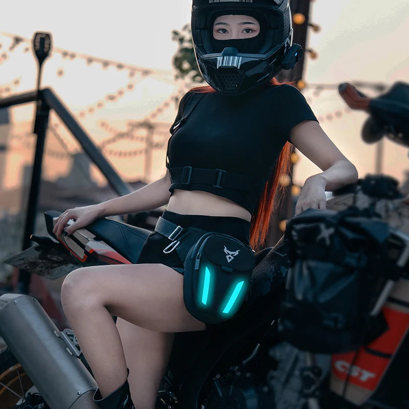 Bolsa Pierna LED Impermeable para Moto