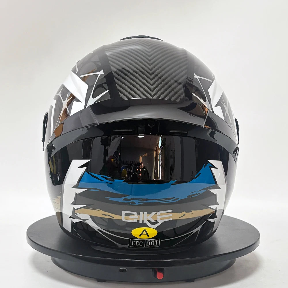 Casco Integral DOT para Moto – Unisex, Estilo Racing, Máxima Protección