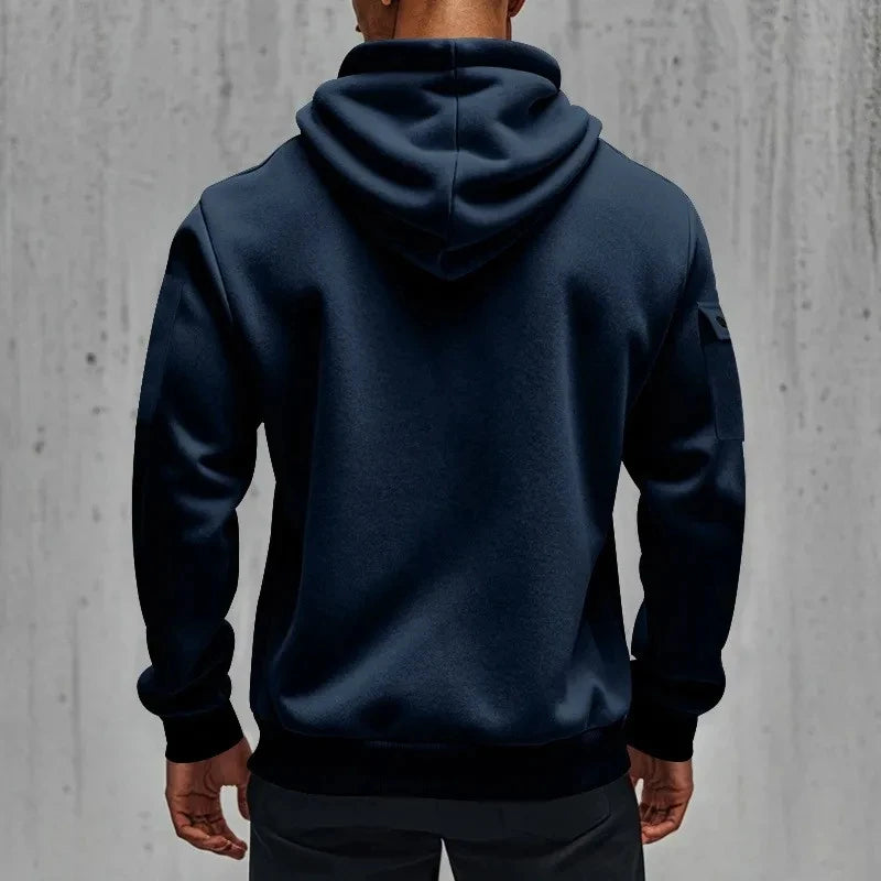 Sudadera Honda con Media Cremallera Unisex – Estilo Deportivo Primavera/Otoño 2025
