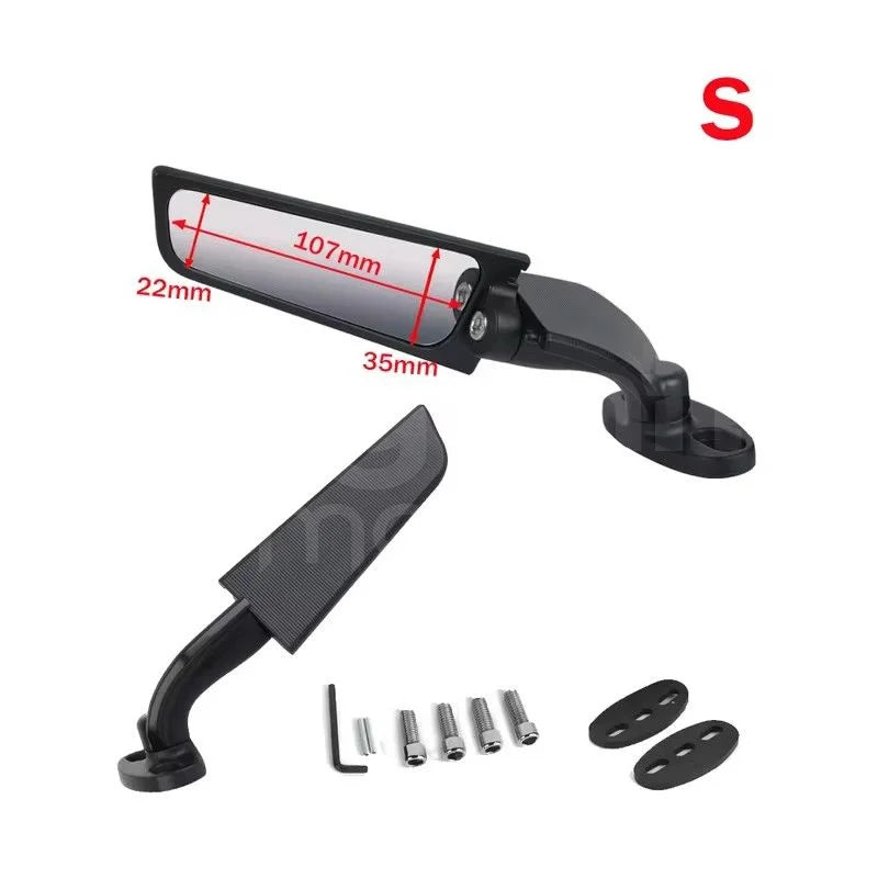 Espejos Retrovisores Deportivos Ajustables tipo Wing para Kawasaki Ninja 250 / 300 / 400 / 650 / H2 – Par