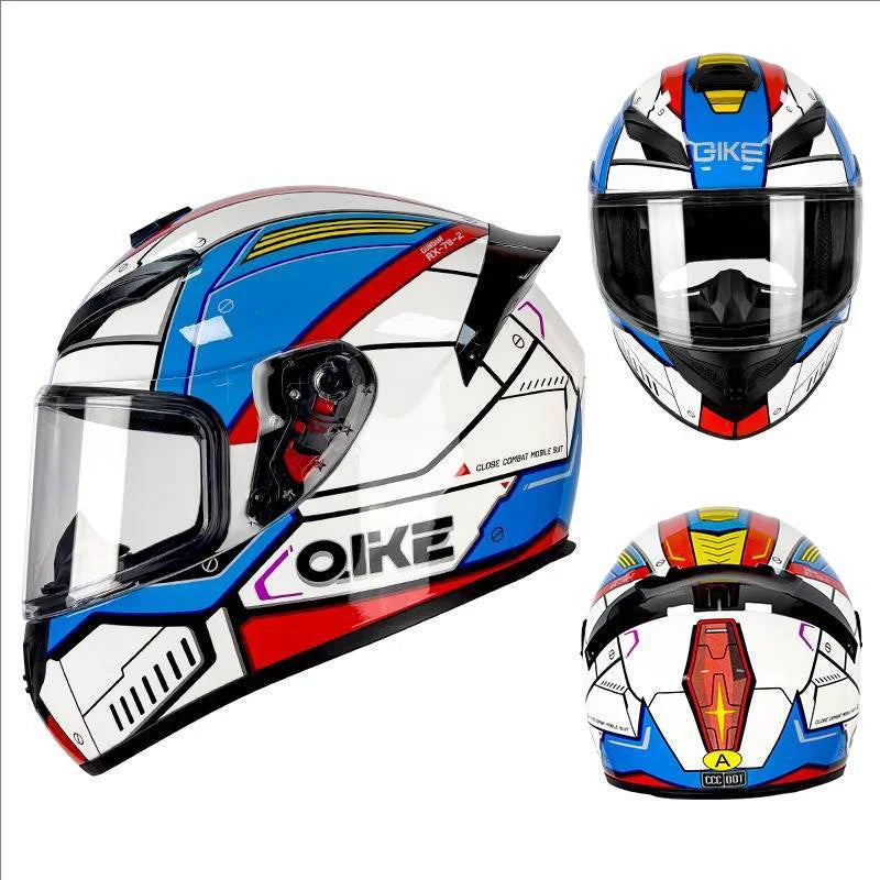 Casco Integral DOT para Moto – Unisex, Estilo Racing, Máxima Protección