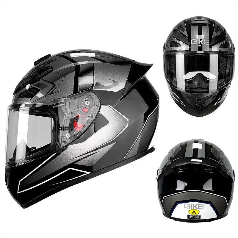 Casco Integral DOT para Moto – Unisex, Estilo Racing, Máxima Protección
