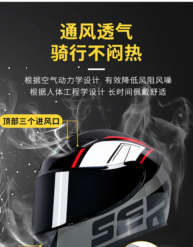 Casco Integral Unisex para Moto – Invierno, Seguro y para Todo Clima