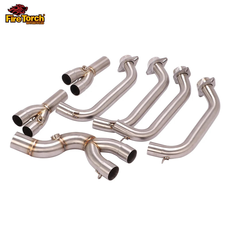 Sistema de Escape Completo para Motocicleta – Slip-On con Tubo Frontal (Link Pipe) para Yamaha YZF-R6 (2017–2020), Compatible con Silenciador Original