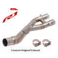 Slip-On para Yamaha YZF-R1 / R1M / MT-10 (2015–2022) – Tubo Intermedio Mid Pipe para Escape Original