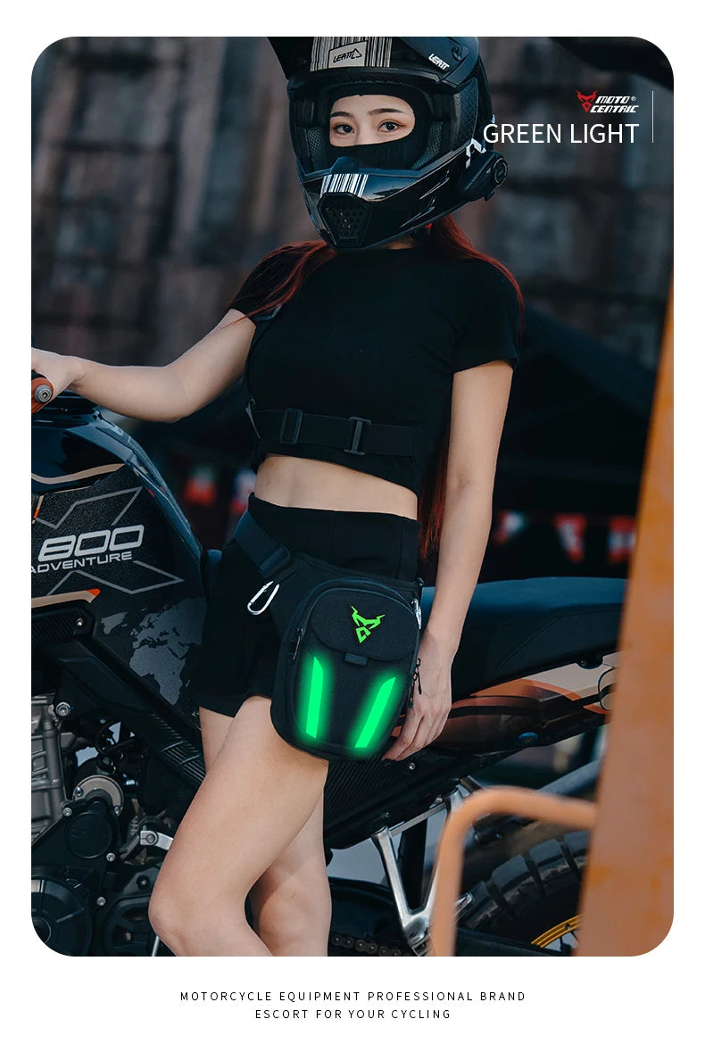 Bolsa Pierna LED Impermeable para Moto