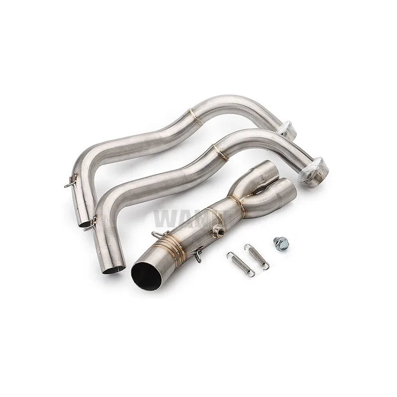 Sistema de Escape Completo para Motocicleta con Tubo Frontal y Slip-On 51 mm – Compatible con Yamaha MT-07 / FZ-07 (2014–2023) y Yamaha R7 (2021–2023)  Si lo quieres: