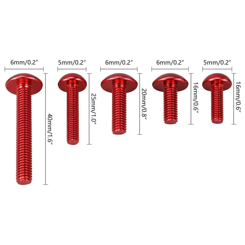 🔥 Kit 190PCS Tornillos y Grapas de Carenado Para Suzuki GSX-R 600 / 750 / 1000 (K1-K10) 🔥