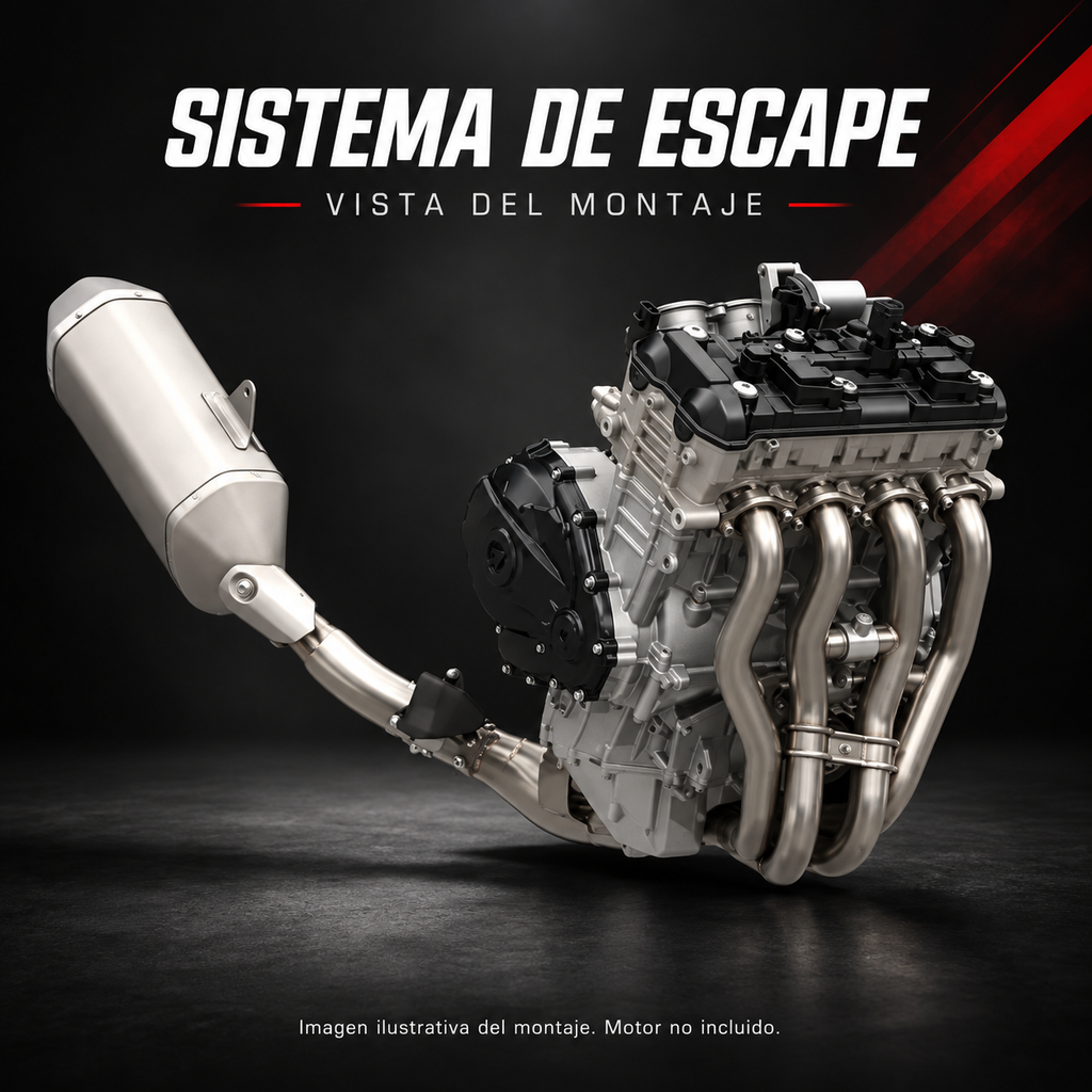 Colectores de escape de titanio para Suzuki GSX-R1000 | 2,35 kg
