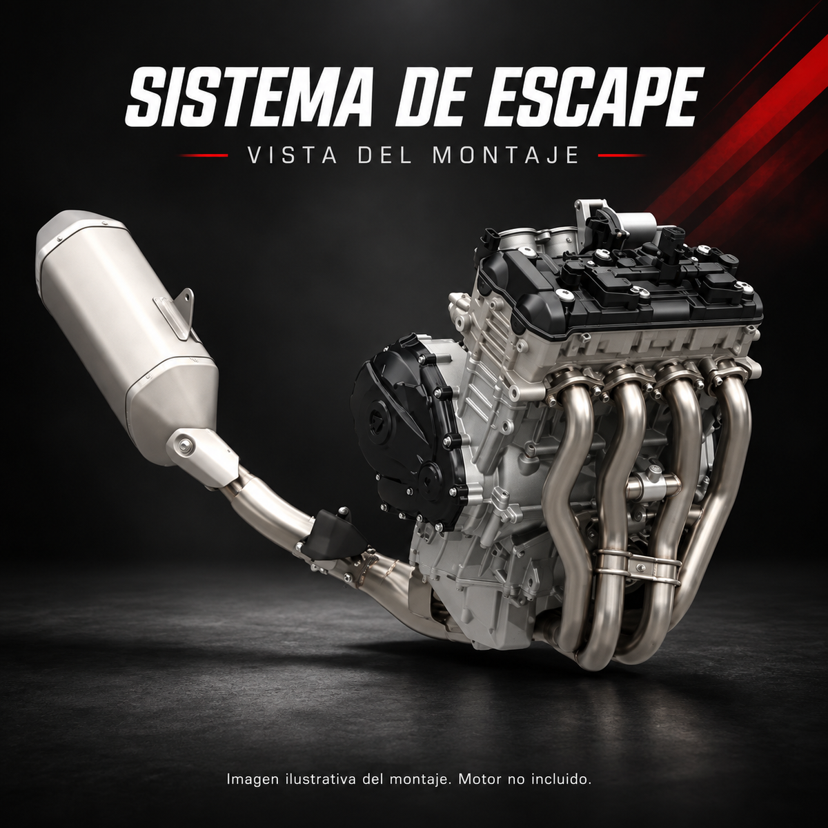 Colectores de escape de titanio para Suzuki GSX-R1000 | 2,35 kg