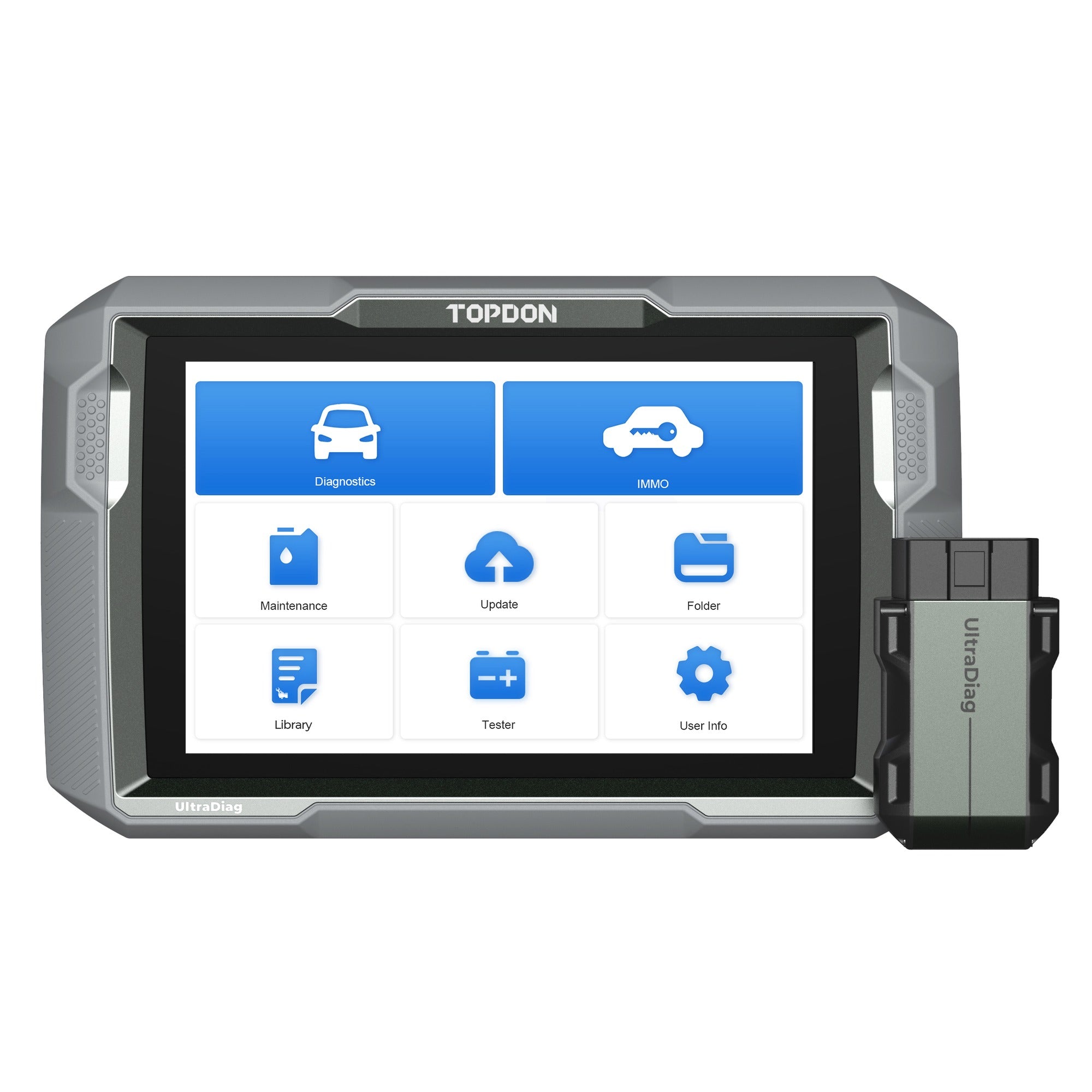 Herramienta de diagnóstico TOPDON UltraDiag - Pantalla de 8 pulgadas, programación de llaves, diagnóstico completo del sistema, modelo ULTRADIAG